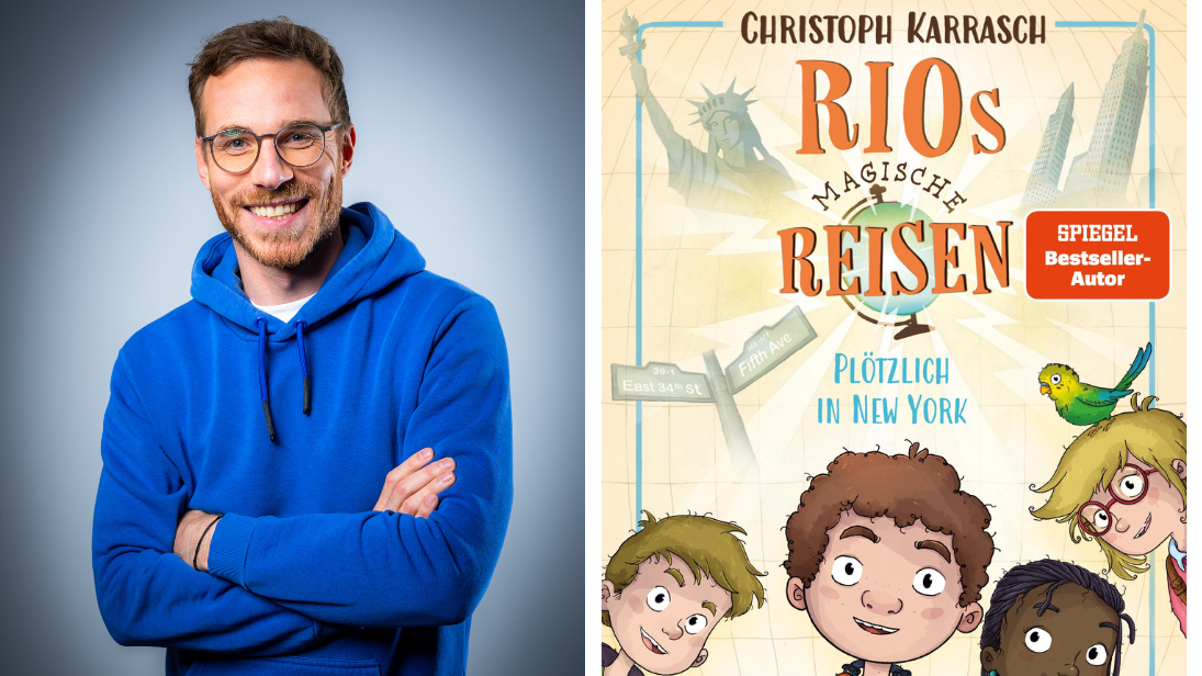 Christoph Karrasch © Bene Müller / Buchcover © penguin junior